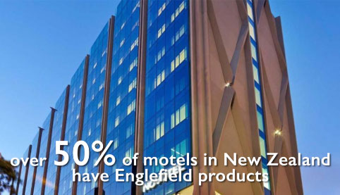 over 50% of motels in New Zealand have Englefield product