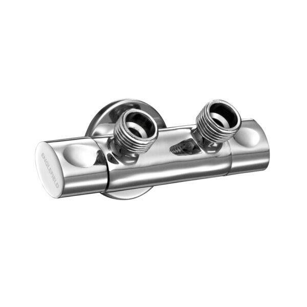 17218X-CP วาล์วเปิด-ปิดน้ำ G1/2" แบบเข้า 1 ออก 2 double control
